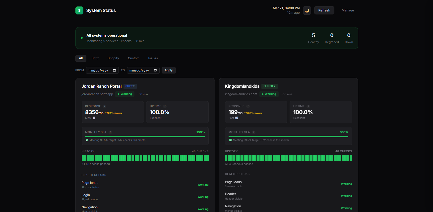 Project Health Monitor